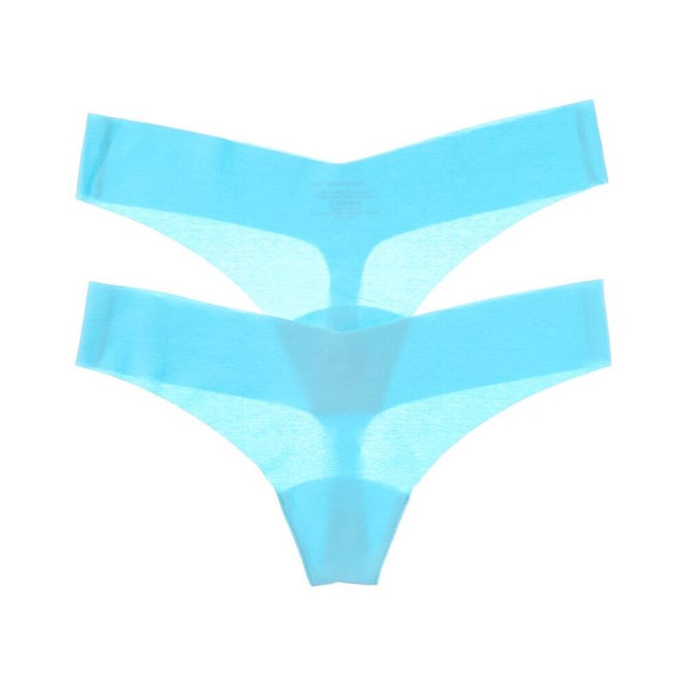 Commando® Womens Commando Set Of 2 Thong Panty, Blue